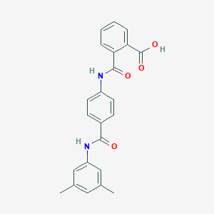 molecular formula C23H20N2O4 B339842 2-({4-[(3,5-Dimethylanilino)carbonyl]anilino}carbonyl)benzoic acid 
