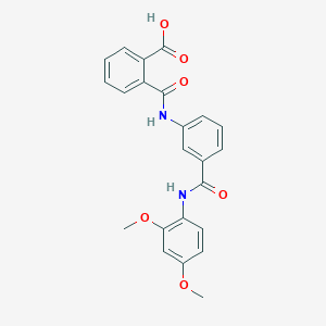 molecular formula C23H20N2O6 B339843 2-({3-[(2,4-Dimethoxyanilino)carbonyl]anilino}carbonyl)benzoic acid 
