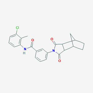 molecular formula C23H21ClN2O3 B339845 N-(3-chloro-2-methylphenyl)-3-(1,3-dioxooctahydro-2H-4,7-methanoisoindol-2-yl)benzamide 