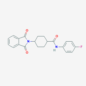 molecular formula C21H19FN2O3 B339856 4-(1,3-dioxo-1,3-dihydro-2H-isoindol-2-yl)-N-(4-fluorophenyl)cyclohexanecarboxamide 
