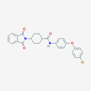 N-[4-(4-bromophenoxy)phenyl]-4-(1,3-dioxo-1,3-dihydro-2H-isoindol-2-yl)cyclohexanecarboxamide