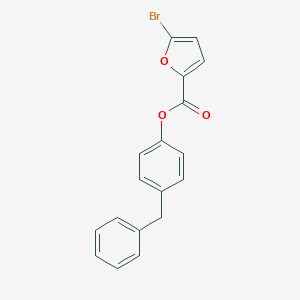 molecular formula C18H13BrO3 B339867 4-Benzylphenyl 5-bromofuran-2-carboxylate 
