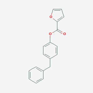 molecular formula C18H14O3 B339868 4-Benzylphenyl 2-furoate 