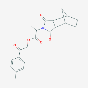 molecular formula C21H23NO5 B339896 2-(4-methylphenyl)-2-oxoethyl 2-(1,3-dioxooctahydro-2H-4,7-methanoisoindol-2-yl)propanoate 