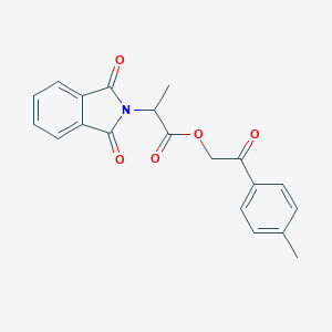 molecular formula C20H17NO5 B339899 2-(4-methylphenyl)-2-oxoethyl 2-(1,3-dioxo-1,3-dihydro-2H-isoindol-2-yl)propanoate 