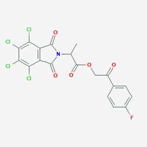 2-(4-fluorophenyl)-2-oxoethyl 2-(4,5,6,7-tetrachloro-1,3-dioxo-1,3-dihydro-2H-isoindol-2-yl)propanoate