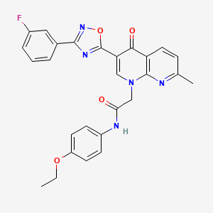 molecular formula C27H22FN5O4 B3399013 1-(2,3-dimethylphenyl)-4-{[5-(3,4-dimethylphenyl)-2-methyl-1H-pyrrol-3-yl]carbonyl}piperazine CAS No. 1029727-92-1