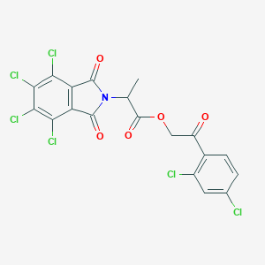 2-(2,4-dichlorophenyl)-2-oxoethyl 2-(4,5,6,7-tetrachloro-1,3-dioxo-1,3-dihydro-2H-isoindol-2-yl)propanoate