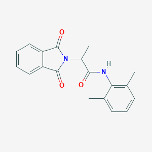 molecular formula C19H18N2O3 B339911 N-(2,6-dimethylphenyl)-2-(1,3-dioxo-1,3-dihydro-2H-isoindol-2-yl)propanamide 