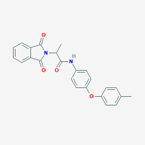 molecular formula C24H20N2O4 B339921 2-(1,3-dioxo-1,3-dihydro-2H-isoindol-2-yl)-N-[4-(4-methylphenoxy)phenyl]propanamide 