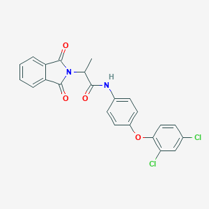 molecular formula C23H16Cl2N2O4 B339922 N-[4-(2,4-dichlorophenoxy)phenyl]-2-(1,3-dioxo-1,3-dihydro-2H-isoindol-2-yl)propanamide 