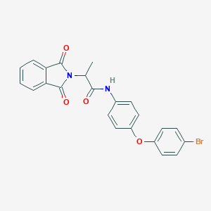 molecular formula C23H17BrN2O4 B339924 N-[4-(4-bromophenoxy)phenyl]-2-(1,3-dioxo-1,3-dihydro-2H-isoindol-2-yl)propanamide 
