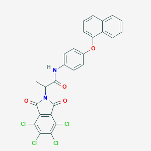 N-[4-(1-naphthyloxy)phenyl]-2-(4,5,6,7-tetrachloro-1,3-dioxo-1,3-dihydro-2H-isoindol-2-yl)propanamide