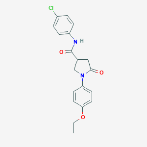 molecular formula C19H19ClN2O3 B339926 N-(4-chlorophenyl)-1-(4-ethoxyphenyl)-5-oxopyrrolidine-3-carboxamide 