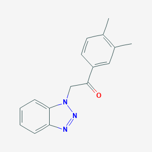 molecular formula C16H15N3O B339927 2-Benzotriazol-1-yl-1-(3,4-dimethyl-phenyl)-ethanone 