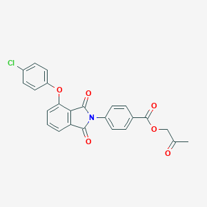 molecular formula C24H16ClNO6 B339932 2-oxopropyl 4-[4-(4-chlorophenoxy)-1,3-dioxo-1,3-dihydro-2H-isoindol-2-yl]benzoate 