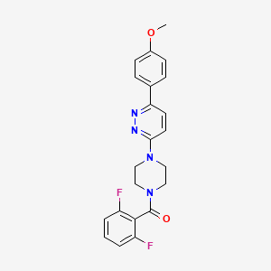 molecular formula C22H20F2N4O2 B3399401 (2,6-Difluorophenyl)(4-(6-(4-methoxyphenyl)pyridazin-3-yl)piperazin-1-yl)methanone CAS No. 1040639-45-9