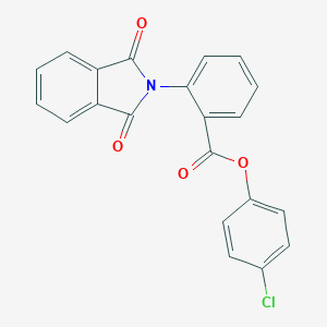 molecular formula C21H12ClNO4 B339941 4-chlorophenyl 2-(1,3-dioxo-1,3-dihydro-2H-isoindol-2-yl)benzoate 