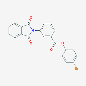 molecular formula C21H12BrNO4 B339944 4-bromophenyl 3-(1,3-dioxo-1,3-dihydro-2H-isoindol-2-yl)benzoate 