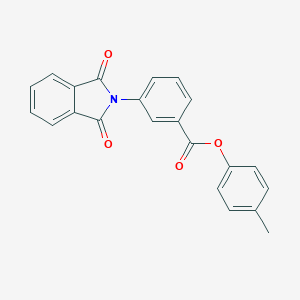 molecular formula C22H15NO4 B339945 4-methylphenyl 3-(1,3-dioxo-1,3-dihydro-2H-isoindol-2-yl)benzoate 