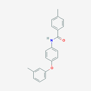 molecular formula C21H19NO2 B339957 4-methyl-N-[4-(3-methylphenoxy)phenyl]benzamide 