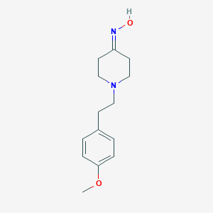 molecular formula C14H20N2O2 B033996 N-[1-[2-(4-Methoxyphenyl)ethyl]piperidin-4-ylidene]hydroxylamine CAS No. 106011-12-5