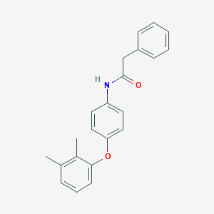 molecular formula C22H21NO2 B339962 N-[4-(2,3-dimethylphenoxy)phenyl]-2-phenylacetamide 