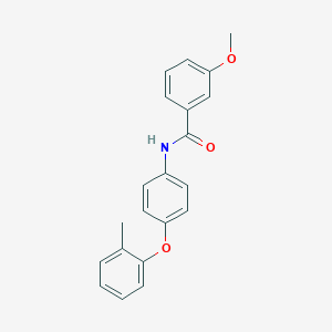 molecular formula C21H19NO3 B339970 3-methoxy-N-[4-(2-methylphenoxy)phenyl]benzamide 