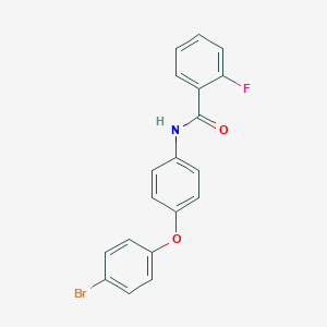 molecular formula C19H13BrFNO2 B339974 N-[4-(4-bromophenoxy)phenyl]-2-fluorobenzamide 
