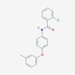 molecular formula C20H16ClNO2 B339978 2-chloro-N-[4-(3-methylphenoxy)phenyl]benzamide 