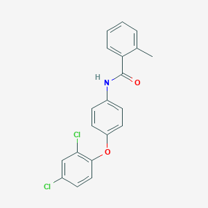 molecular formula C20H15Cl2NO2 B339982 N-[4-(2,4-dichlorophenoxy)phenyl]-2-methylbenzamide 