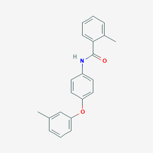 molecular formula C21H19NO2 B339985 2-methyl-N-[4-(3-methylphenoxy)phenyl]benzamide 
