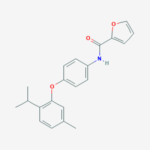 molecular formula C21H21NO3 B339989 N-[4-(2-isopropyl-5-methylphenoxy)phenyl]-2-furamide 