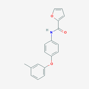 molecular formula C18H15NO3 B339993 N-[4-(3-methylphenoxy)phenyl]furan-2-carboxamide 