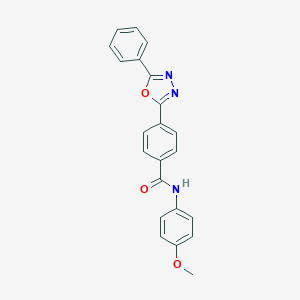 N-(4-methoxyphenyl)-4-(5-phenyl-1,3,4-oxadiazol-2-yl)benzamide