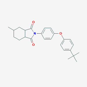 molecular formula C25H29NO3 B340045 2-[4-(4-tert-butylphenoxy)phenyl]-5-methylhexahydro-1H-isoindole-1,3(2H)-dione 