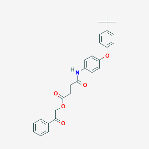 2-Oxo-2-phenylethyl 4-{[4-(4-tert-butylphenoxy)phenyl]amino}-4-oxobutanoate