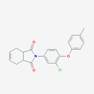 molecular formula C21H18ClNO3 B340052 2-[3-chloro-4-(4-methylphenoxy)phenyl]-3a,4,7,7a-tetrahydro-1H-isoindole-1,3(2H)-dione 