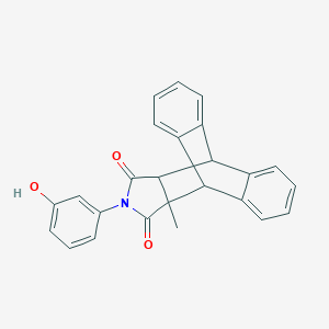 molecular formula C25H19NO3 B340073 17-(3-Hydroxyphenyl)-15-methyl-17-azapentacyclo[6.6.5.0~2,7~.0~9,14~.0~15,19~]nonadeca-2,4,6,9,11,13-hexaene-16,18-dione (non-preferred name) 