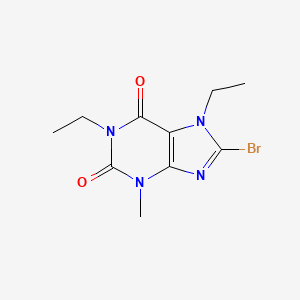 molecular formula C10H13BrN4O2 B3400770 8-bromo-1,7-diethyl-3-methyl-1H-purine-2,6(3H,7H)-dione CAS No. 1040668-61-8