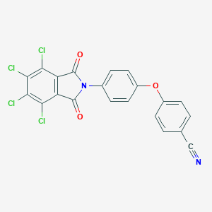 molecular formula C21H8Cl4N2O3 B340078 4-[4-(4,5,6,7-tetrachloro-1,3-dioxo-1,3-dihydro-2H-isoindol-2-yl)phenoxy]benzonitrile 