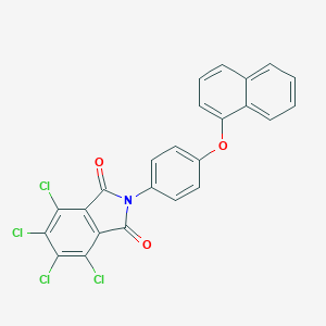 molecular formula C24H11Cl4NO3 B340079 4,5,6,7-tetrachloro-2-[4-(1-naphthyloxy)phenyl]-1H-isoindole-1,3(2H)-dione 