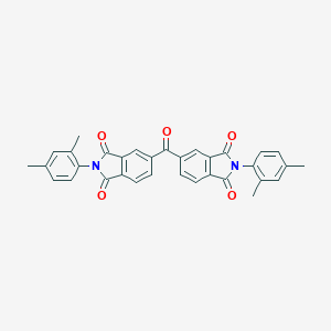 molecular formula C33H24N2O5 B340085 2-(2,4-dimethylphenyl)-5-{[2-(2,4-dimethylphenyl)-1,3-dioxo-2,3-dihydro-1H-isoindol-5-yl]carbonyl}-1H-isoindole-1,3(2H)-dione 