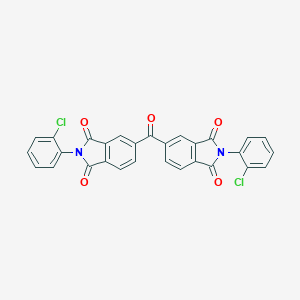 molecular formula C29H14Cl2N2O5 B340086 2-(2-chlorophenyl)-5-{[2-(2-chlorophenyl)-1,3-dioxo-2,3-dihydro-1H-isoindol-5-yl]carbonyl}-1H-isoindole-1,3(2H)-dione 