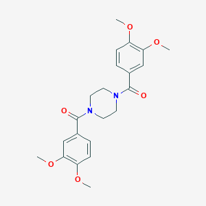 molecular formula C22H26N2O6 B340088 1,4-Bis(3,4-dimethoxybenzoyl)piperazine 