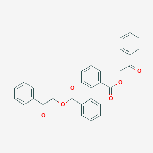 molecular formula C30H22O6 B340091 Bis(2-oxo-2-phenylethyl) biphenyl-2,2'-dicarboxylate 