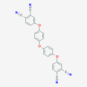 molecular formula C28H14N4O3 B340093 4-{4-[4-(3,4-Dicyanophenoxy)phenoxy]phenoxy}phthalonitrile 