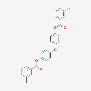 molecular formula C28H22O5 B340095 4-{4-[(3-Methylbenzoyl)oxy]phenoxy}phenyl 3-methylbenzoate 