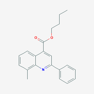 molecular formula C21H21NO2 B340096 Butyl 8-methyl-2-phenylquinoline-4-carboxylate 