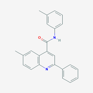 molecular formula C24H20N2O B340097 6-methyl-N-(3-methylphenyl)-2-phenylquinoline-4-carboxamide 